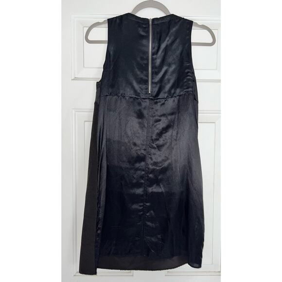 See by Chloe Satiny Fringe Black Mini Dress - size 2 - Picture 5 of 6